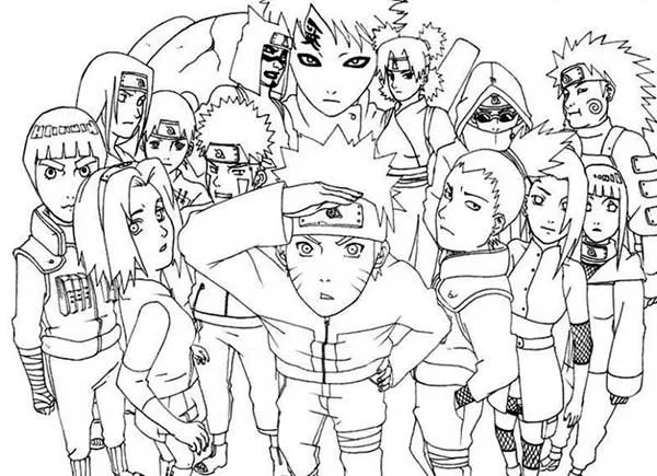 Zeichnungen von Naruto und Boruto zum Herunterladen, Ausdrucken und Ausmalen