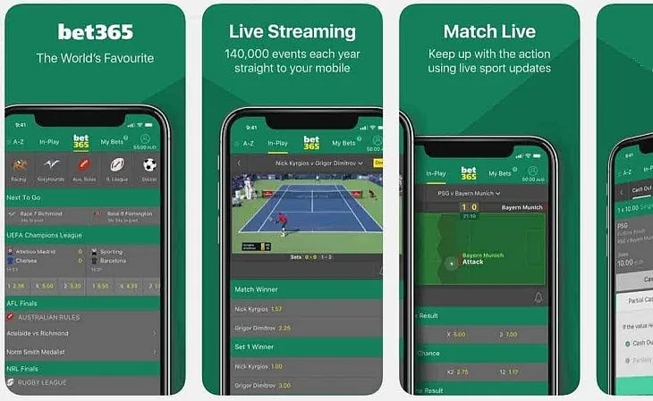 bet365 no celular Tela mobile da bet365 exibindo interface de apostas e jogos