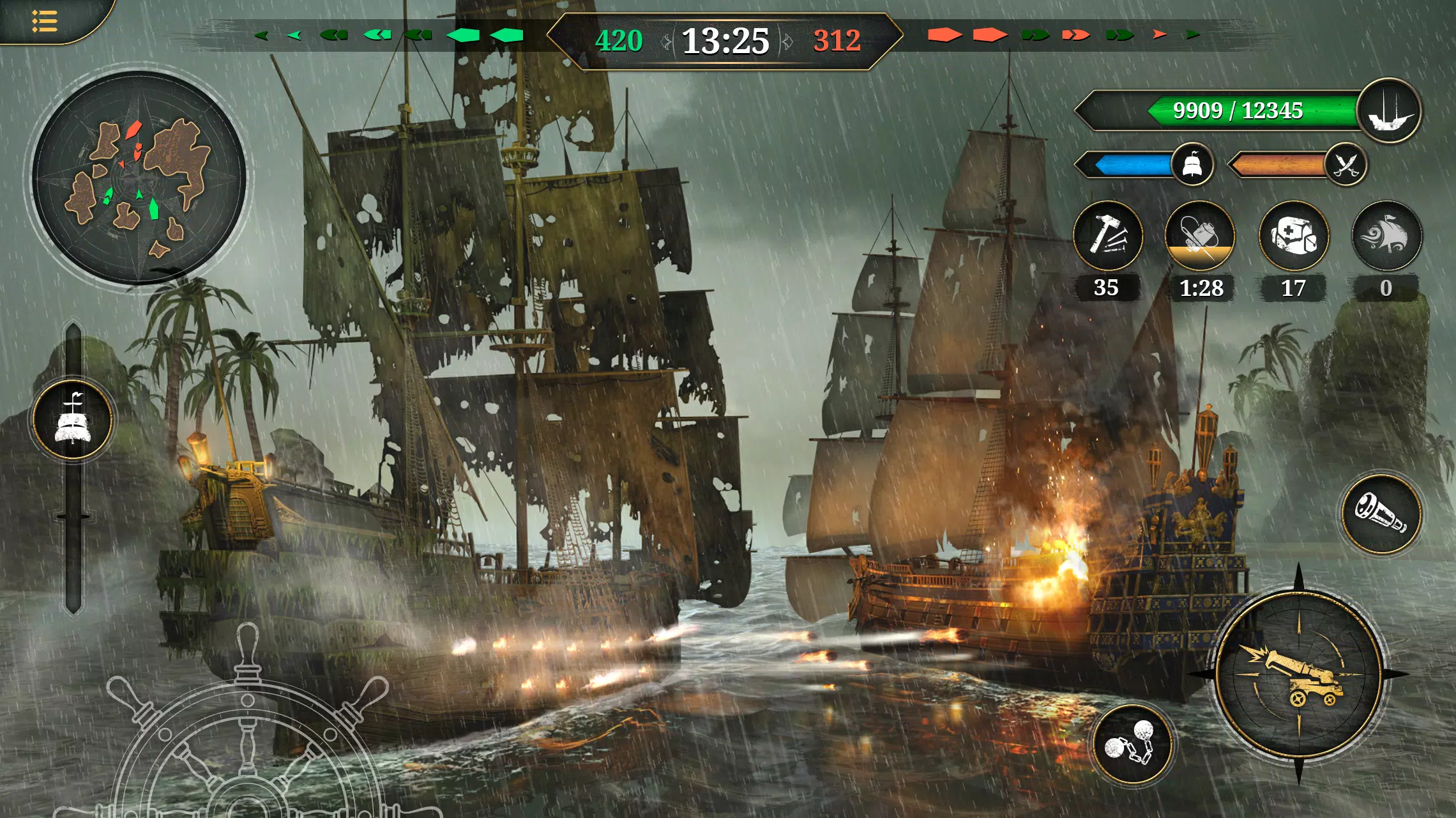 King of Sails: Batalha naval