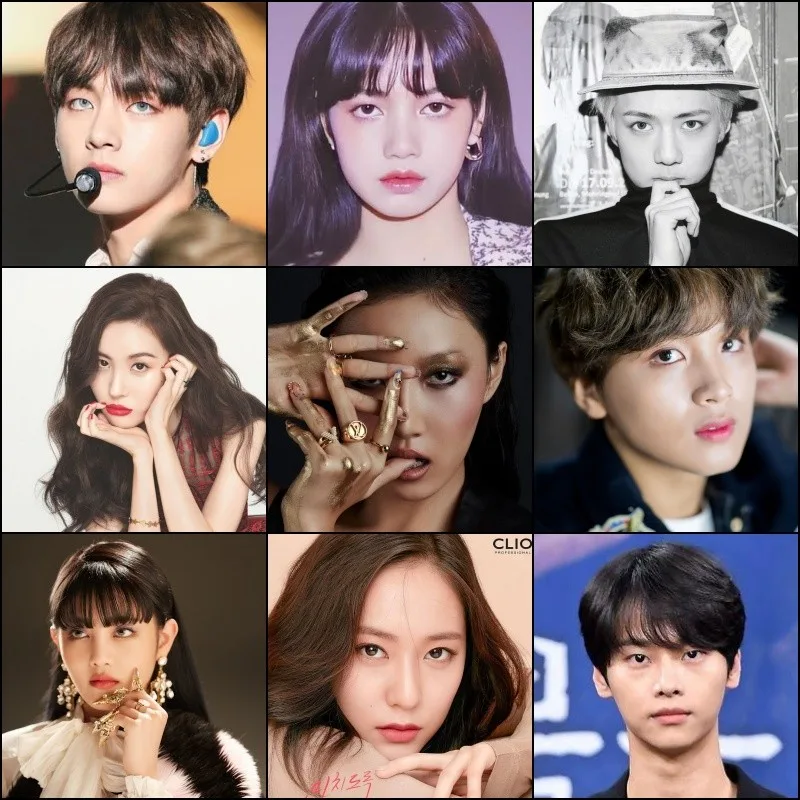 문화적 예시로서 사운파쿠 눈을 가진 일본인