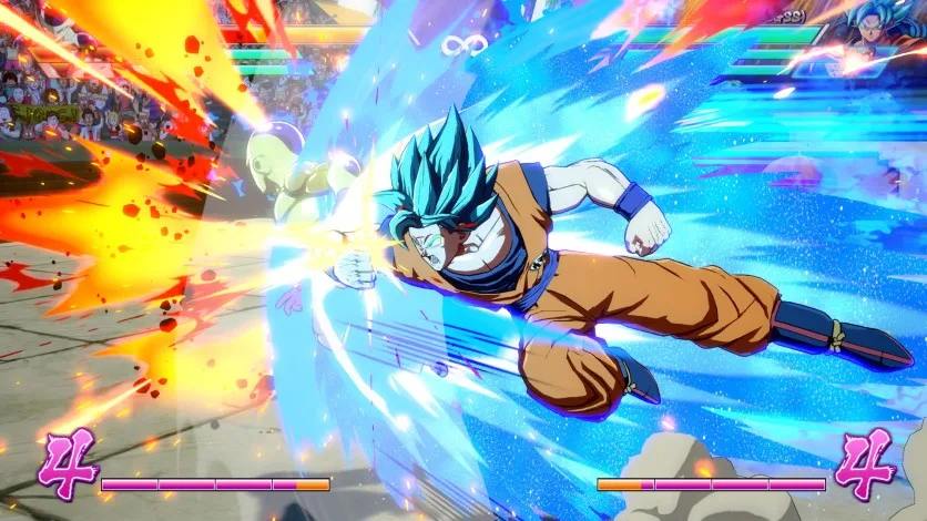 Dragon Ball FighterZ no Xbox Luta em Dragon Ball FighterZ com Goku e outros personagens em estilo 2D