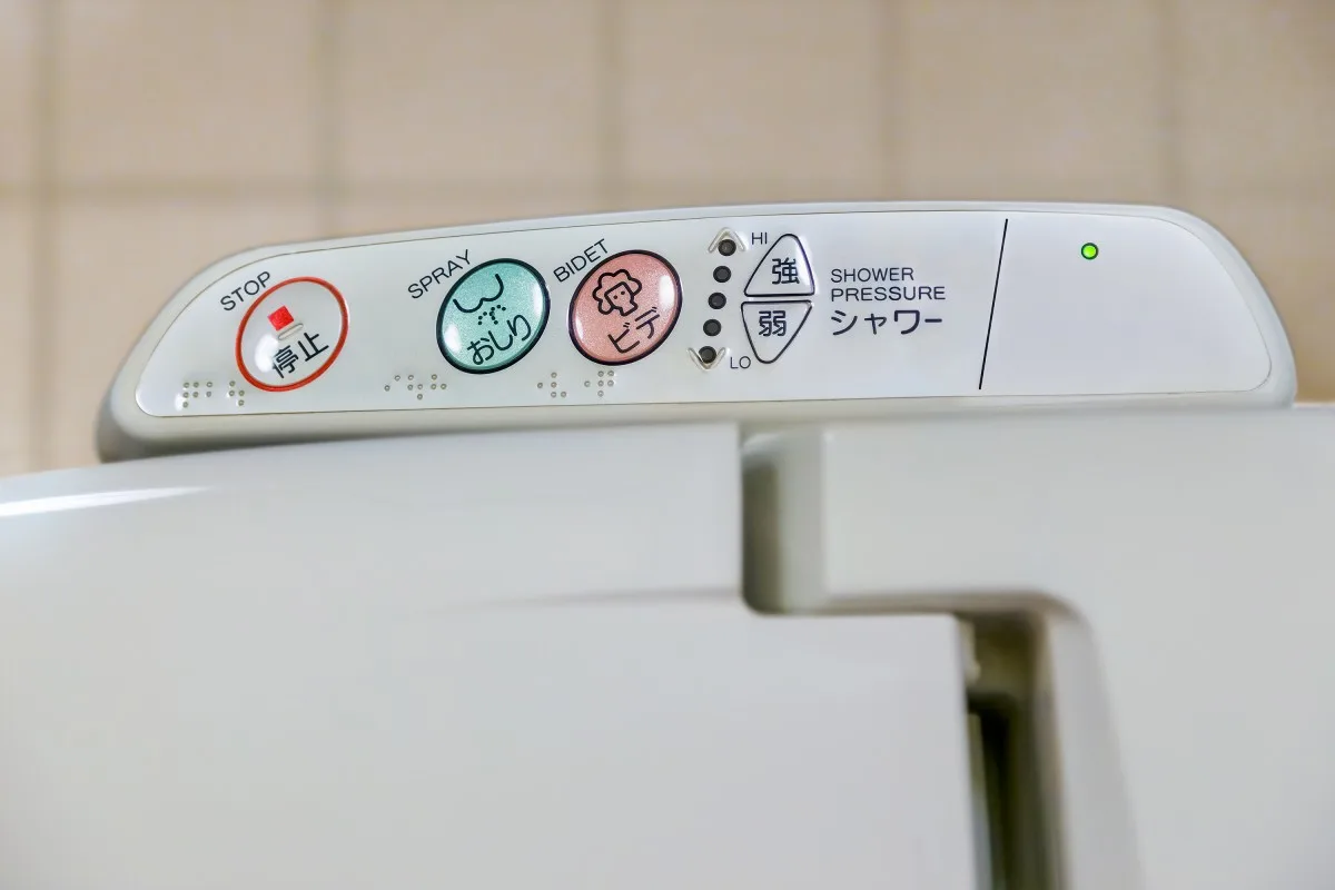 Western style toilets in Japan