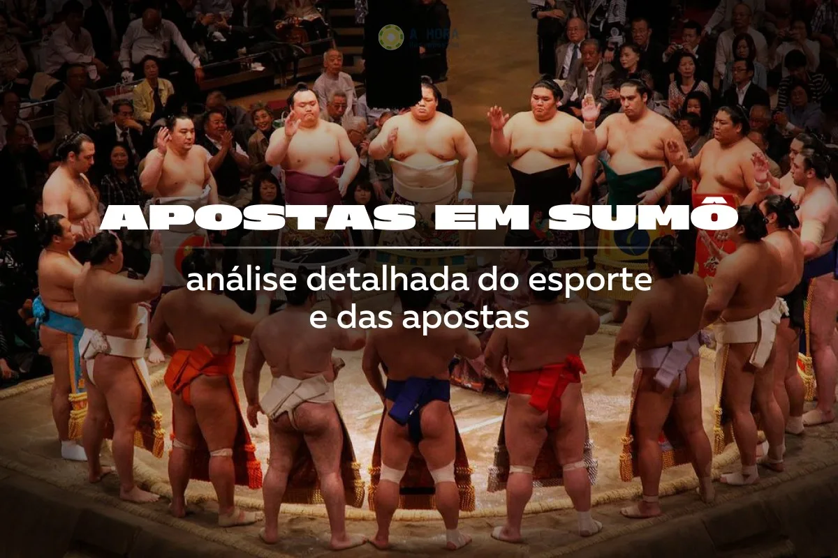 Sumô e análise de confrontos Lutadores de sumô em combate dentro do dohyo