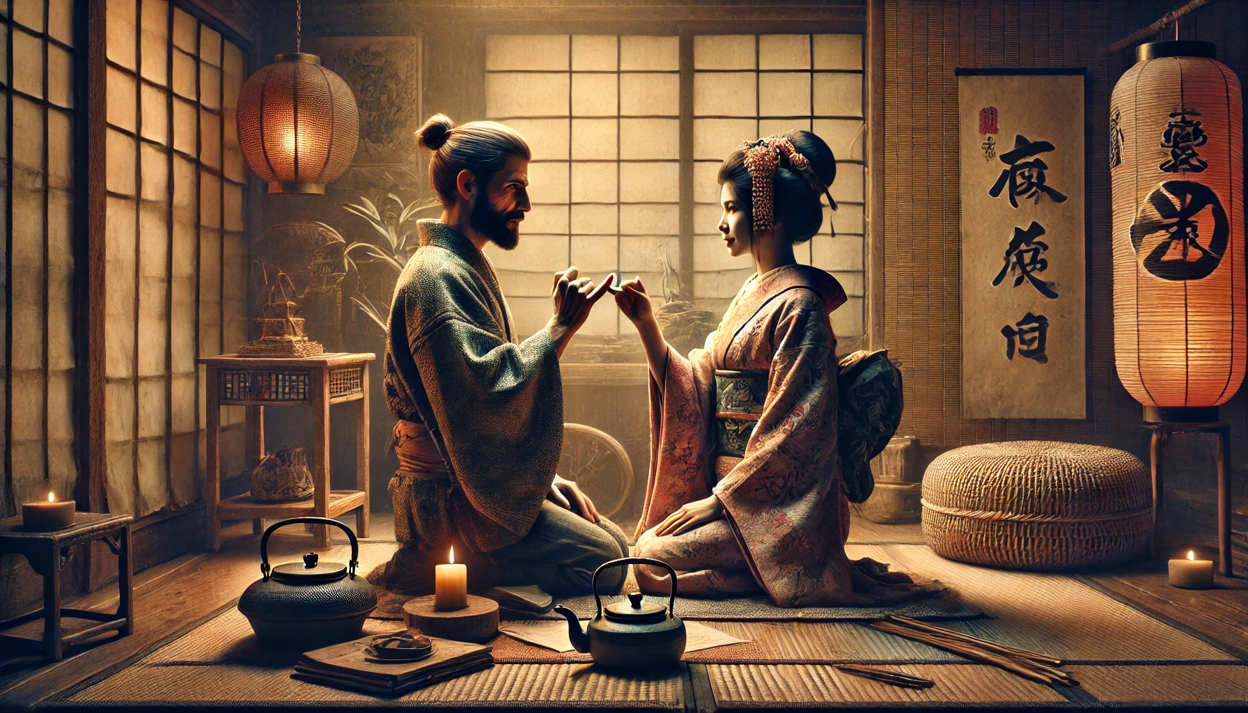 Dois dedos mindinhos entrelaçados simbolizando promessa japonesa Yubikiri Genman