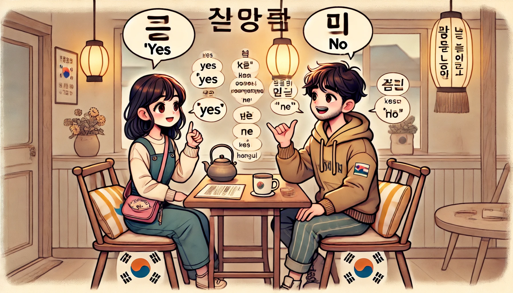 네와 아니오를 한국어로 말하는 방법