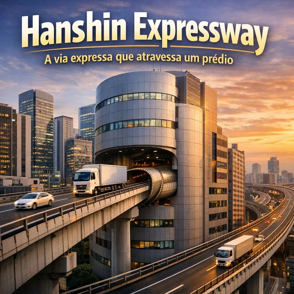 Autostrada Hanshin - L'autostrada che attraversa un edificio