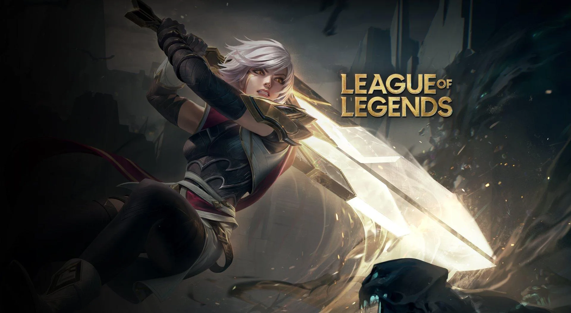 Tenacidade em League of Legends Riven em arte oficial de League of Legends